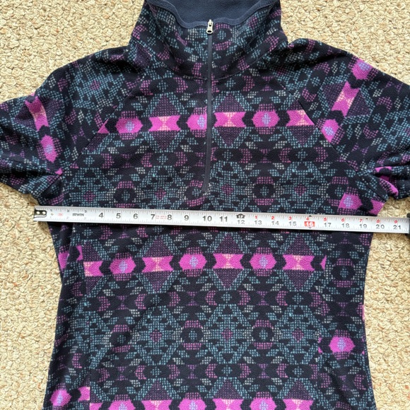 Columbia Glacial™ IV Print Half Zip Pullover in Plum Blanket Sz L - Picture 6 of 9